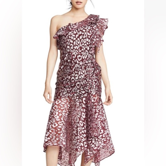 OPT designer patterned pink cocktail dress - Picture 2 of 2